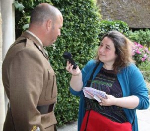 Anna O'Brien out and about on Armed Forces Day